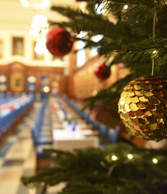 Inner Temple Hall at Christmas